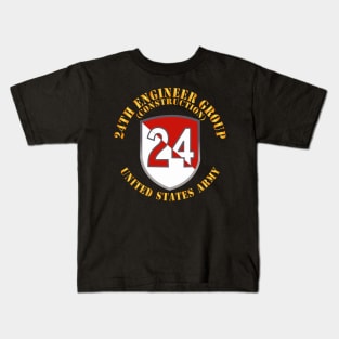 24th Engineer Group (Construction) - 1954 - 1972 X 300 Kids T-Shirt